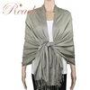 2019 Achillea Large Soft Silky Shawl Wrap Pashmina Scarf in Solid Colors
