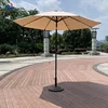 Garden patio modern custom logo umbrella with crank and tilt