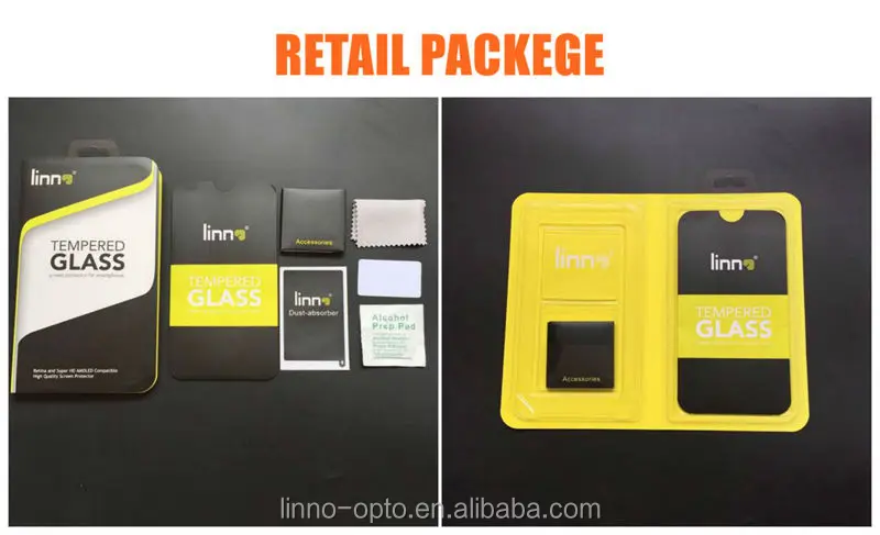 8 linno tempered glass protector retail packege_linno brand_
