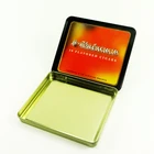 107*92*11MM small rectangle hinged lid tin metal custom cigarette box