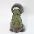 Factory wholesale winter dog clothes cotton dog hoodies dog coats