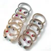 Cable classics semi-precious stone cuff bracelet