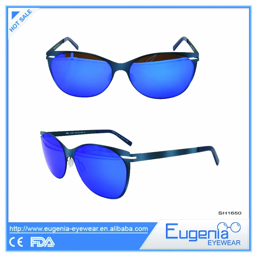 EUGENIA high quality blue mirror polar eagle polarized sunglasses