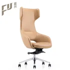 luxury modern lounge swivel base leisure chair for hotel and restaurant