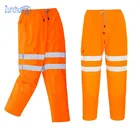 Anti fire cotton orange cargo pants Mens cargo trousers