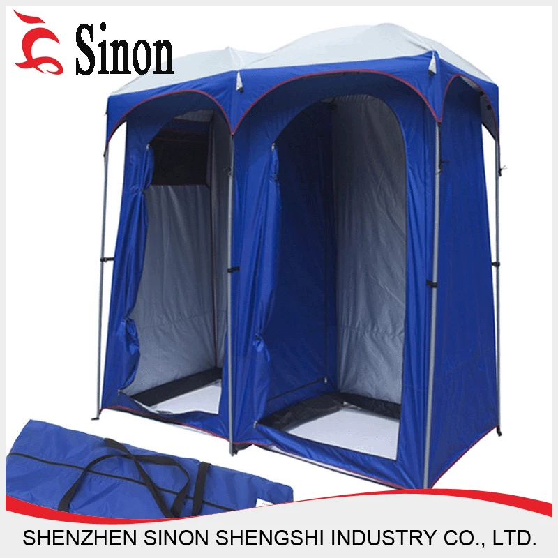 double camping shower