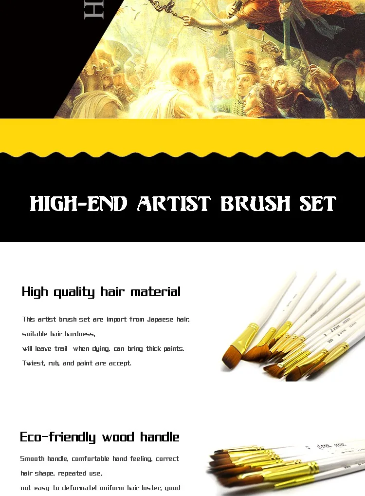 & face painting assortment of 12 premium paint brushes artist