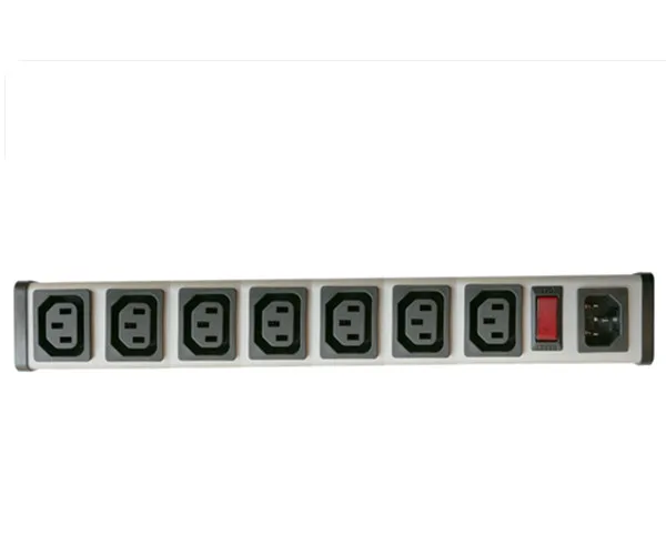 IEC 60320 C13 C14 PDU POWER STRIP for computer, Smart 7 Socket Power Strip Bar For Network Cabinet , Multiple Electrical Outlets