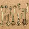 Wholesale 70pcs one bag Antique Bronze Keys Vintage Key shaped pendant DIY Pendant Metal Charms Decorations