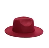 Winter Autumn Wide Brim Fashion Jazz Cap Panama Vintage Fedora Hat Wool Felt Hat Blank Wholesale