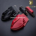 Professional Genuine leather hair shears bag hairdressing scissor pouches holster