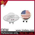 China OEM Manufacturer Custom Country Logo Golf Ball Marker Flag