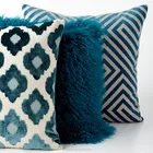 16 X 16 Mongolian Lamb Fur Wool Poly Filled Throw Pillow