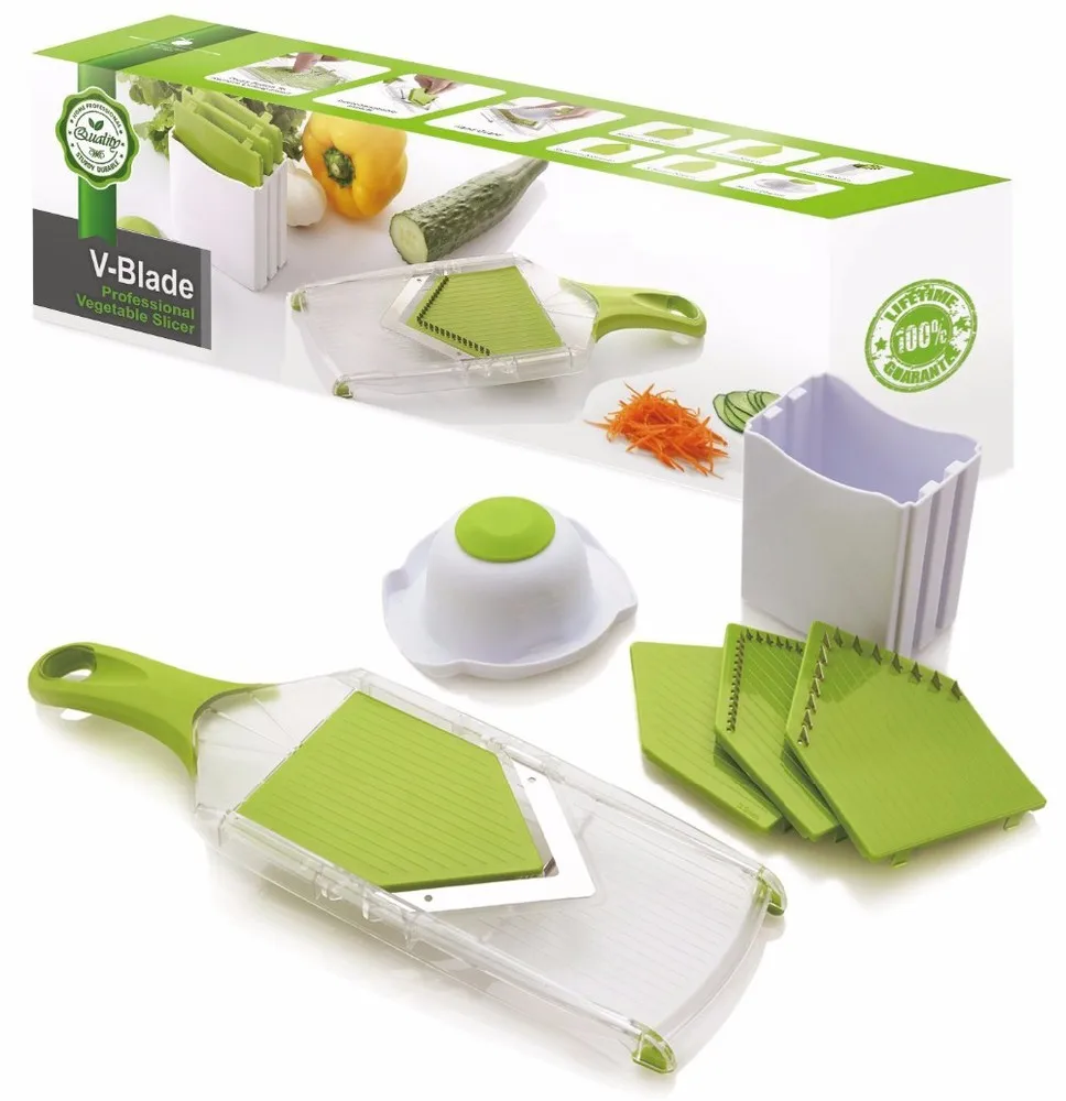 4 Blades Mandoline Slicer, Vegetable Chopper, Tomato Slicer