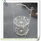 KZ8-06045 China wholesale decorative 2 tiers metal wire basket