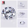 Loose round shape white color synthetic cubic zirconia micro pave CZ beads for ring jewelry