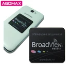 Adhesive mobile phone microfiber cloth screen cleaner stickers