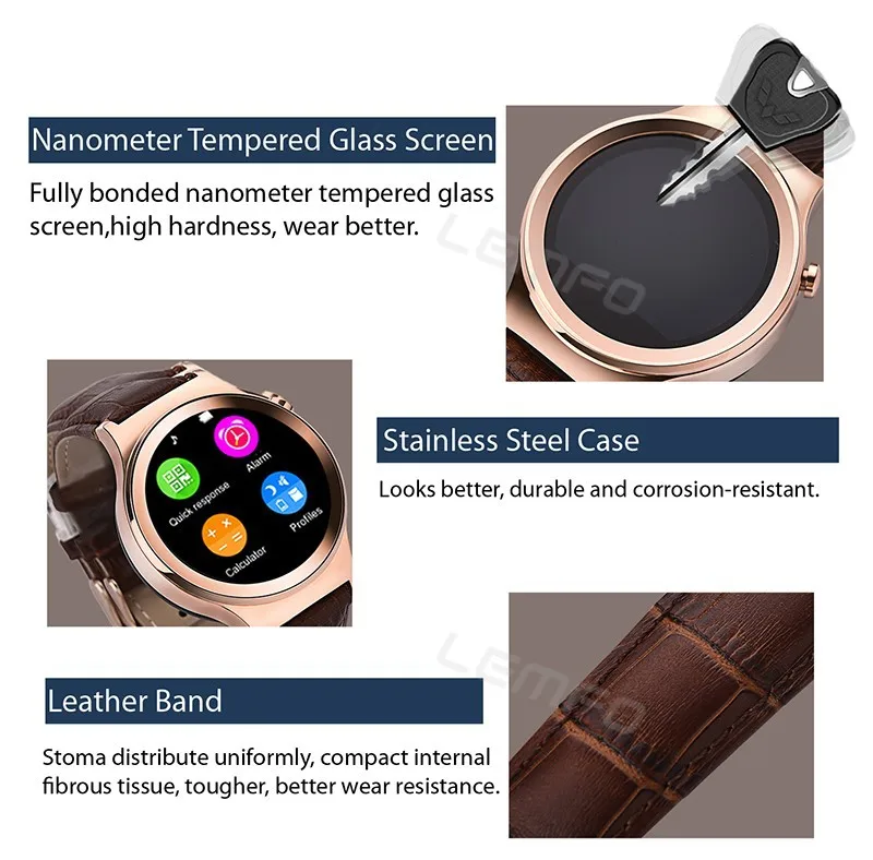 S3 Smart Watch Anti-Lost Alarm Music Sport Bluetooth Smartwatch MTK2502 Support SIM TF Card Hands-free for iOS Android phones