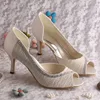 Fashion Dropshipping Shoes Bridal Women Cream