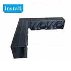 water drainage ditch prevention plastic floor drain with grating cover