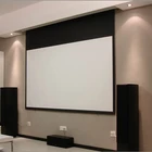 150'' cheap price traditional matte white remote electric projection screen