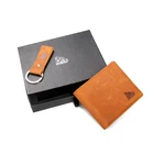 Gift Wallet Gift Set Grade 1 Genuine Leather Wallet And Key Ring Gift Box Set
