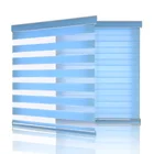 Motorized Zebra Remote Control Roller Electric Shade Blackout Window Blinds