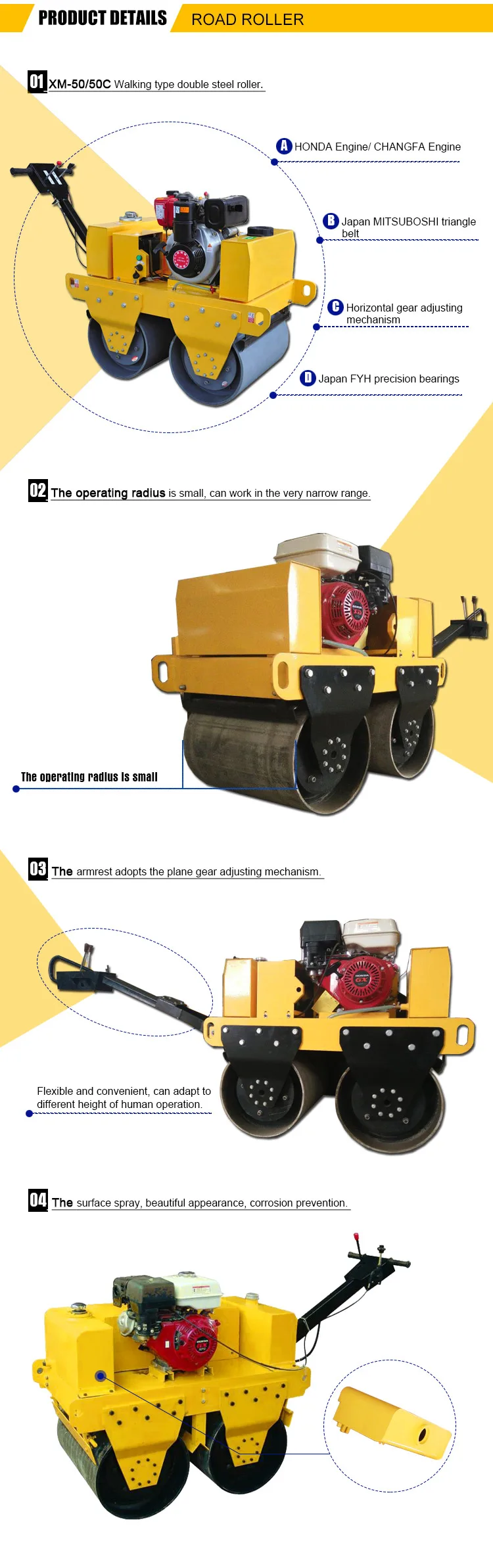 6l fuel tank capacity walking type double steel