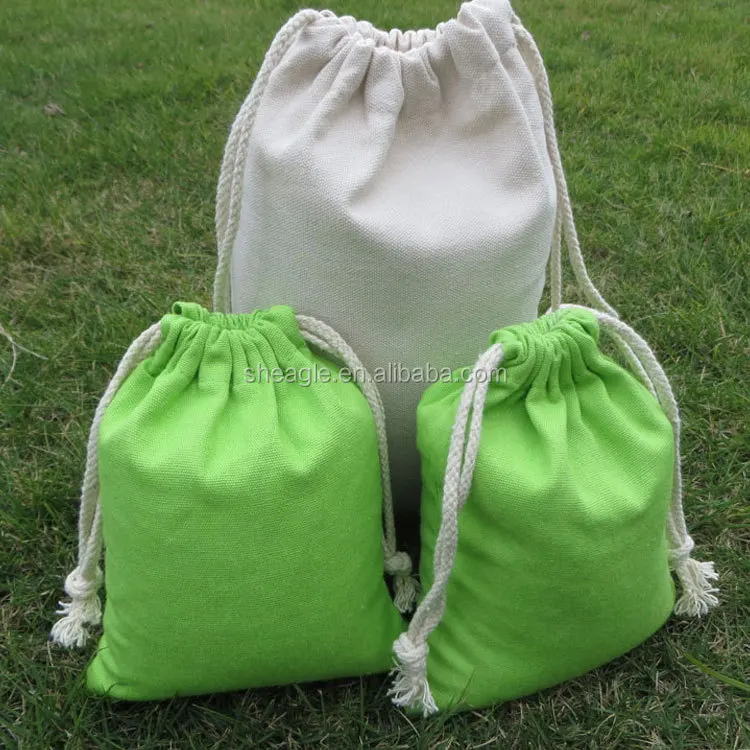 wholesale custom cotton laundry bag