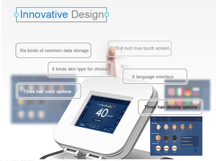 Máquina de depilación permanente profesional portátil, diodo láser de 808nm, sin dolor, última tecnología