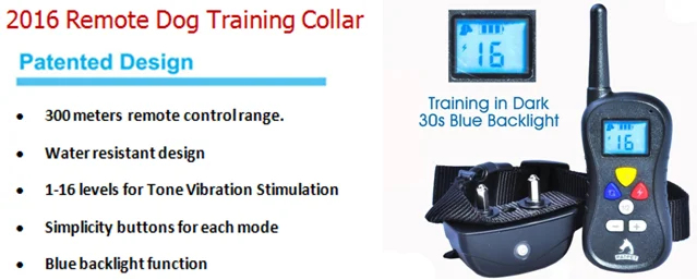 2016 China supply 500m remote hunting dog special multi-levels correcting collar WT715