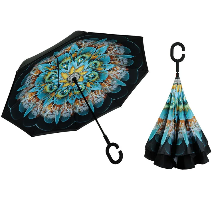 reverse folding umbrella