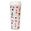 Promotional Car Spill Proof Heat Resistant 16 oz Double Wall Plastic Funny Christmas Wholesale Travel Custom Coffee Mug