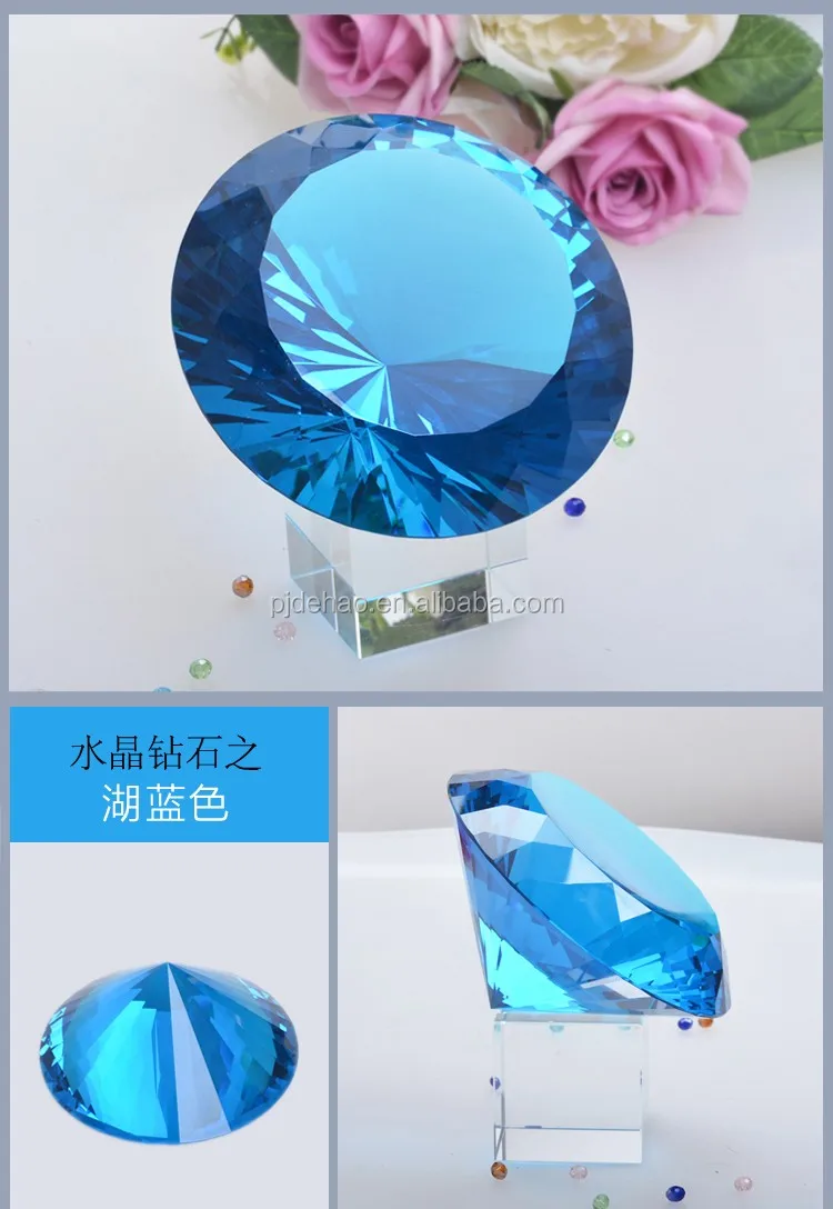 wedding decoration and gifts aqua k9 crystal diamond