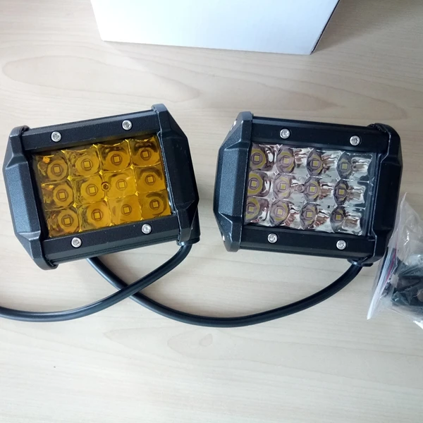 led offroad light factory supply 48w three row straight led work light