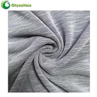Fashion Slub Single Jersey Blend Bamboo Polyester Fabric For T-shirt
