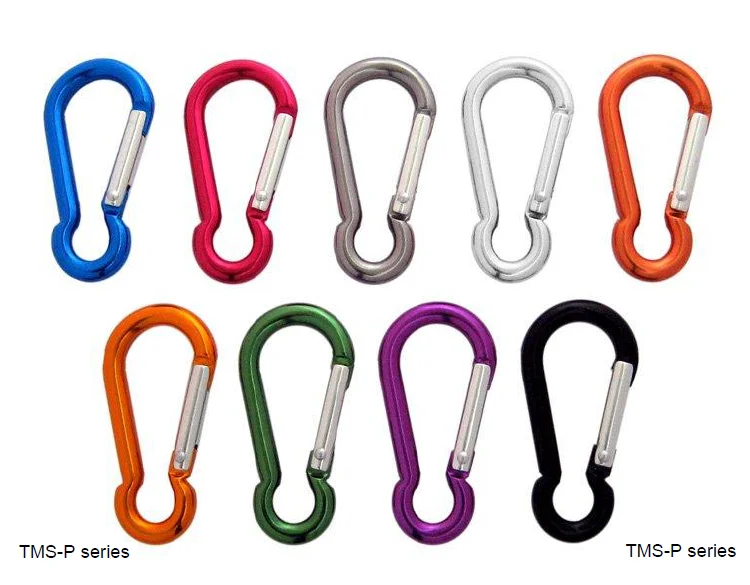 O Ring Aluminum Carabiner For Bag Hook Round Carabiner Snap Clip Hook