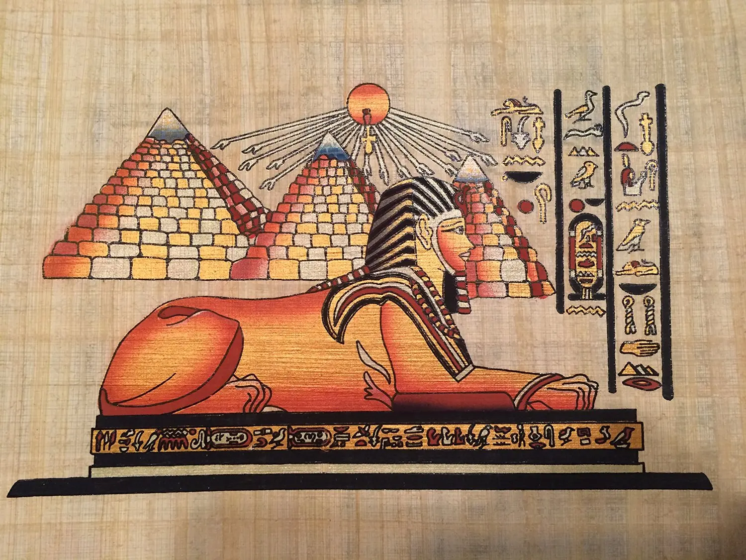 Древний Египет искусство Папирус сфинкс