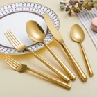 Wholesale stainless steel gold wedding flatware sets cutlery