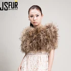 Factory Wholesale Custom Raccoon Fur Scarf Women Plain Pashmina Shawl