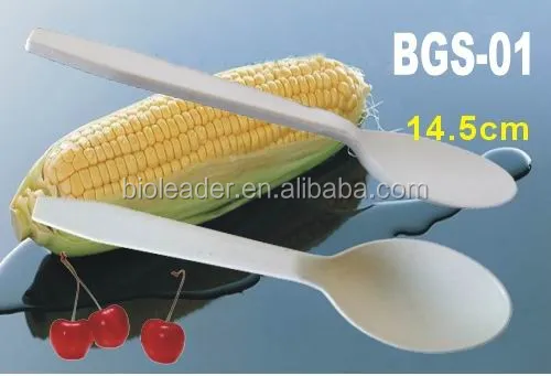 Disposable Biodegradable Cornstarch Chinese Soup Spoon