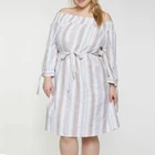 Wholesale custom sleeveless printed dress plus size fat women clothing