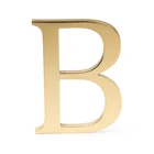 China factory fine polished stainless steel brass mirror letters home decor gold