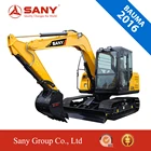 SANY Bauma 2016 Exhibiting Product SY75 7.5T Small Mini Crawler Excavator
