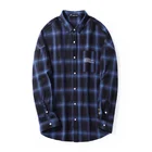 Plus-size high quality men's shirt casual plaid fashion embroidery big men long sleeve shirt men coat