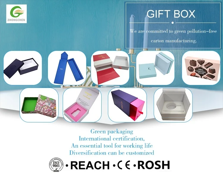 factory supply durable cardboard cosmetic gift box with foam