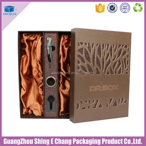 new cardboard gift boxes for wine bottles / liquor bottle gift