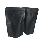 matte black printing waterproof aluminum foil food standup weed pouch bag with zipper