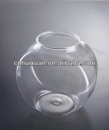 Clear plastic mini ronde aquarium/HUISDIER goudvissenkom