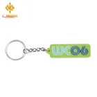 Custom design personalized 2d soft pvc rubber letter keychains